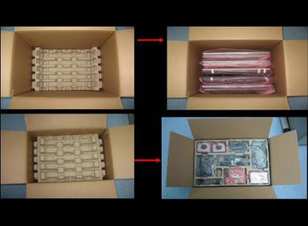 筆記本電腦半成品紙塑包裝